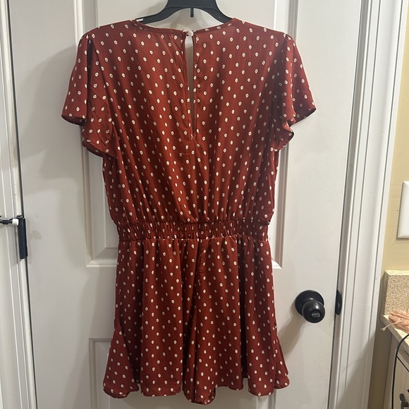 FOURTEEN & 9TH Rust Shirtsleeve Romper - Picture 6 of 7